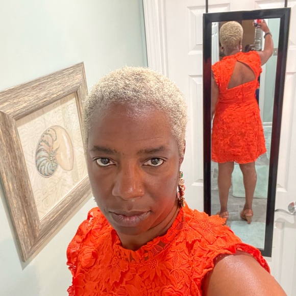 Bright Orange Dress - Picture 1 of 2